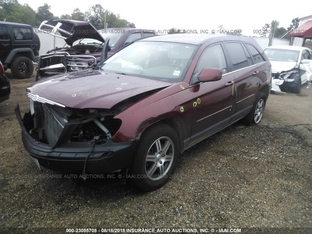 2A8GM68X37R219499 - 2007 CHRYSLER PACIFICA TOURING MAROON photo 2