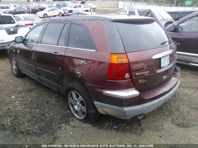 2A8GM68X37R219499 - 2007 CHRYSLER PACIFICA TOURING MAROON photo 3