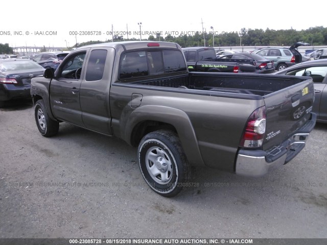 5TFTU4GNXDX037239 - 2013 TOYOTA TACOMA PRERUNNER ACCESS CAB Dark Brown photo 3