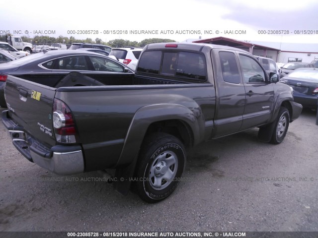 5TFTU4GNXDX037239 - 2013 TOYOTA TACOMA PRERUNNER ACCESS CAB Dark Brown photo 4