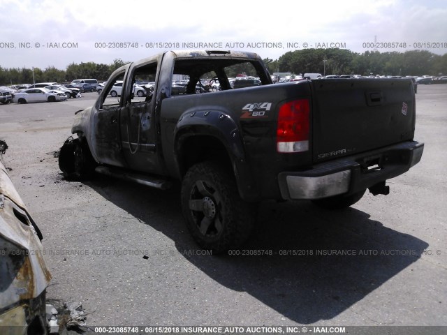 3GTP2VE78CG209224 - 2012 GMC SIERRA K1500 SLE BLACK photo 3