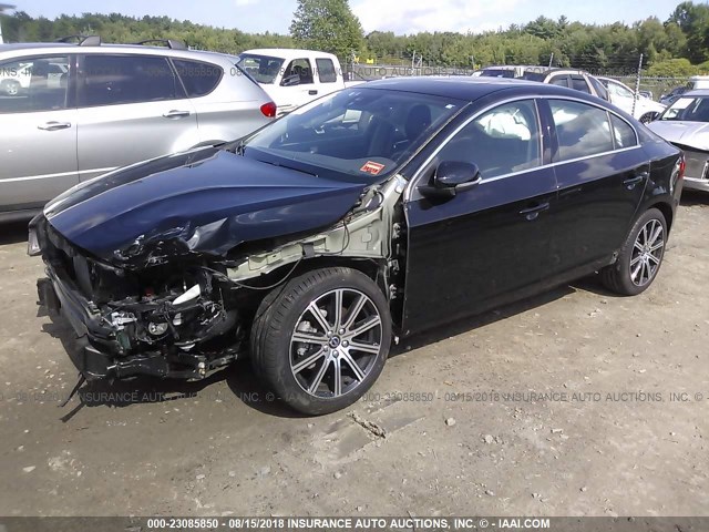 LYV402TK3HB154498 - 2017 VOLVO S60 PREMIER BLACK photo 2