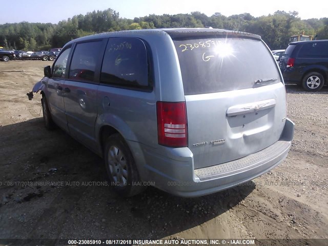 2A8HR44H28R781534 - 2008 CHRYSLER TOWN & COUNTRY LX TEAL photo 3