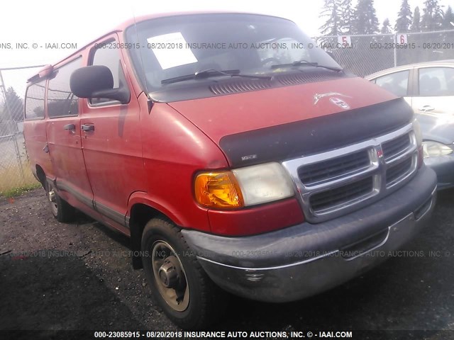 2B5WB25Z8XK552077 - 1999 DODGE RAM WAGON B2500 RED photo 1