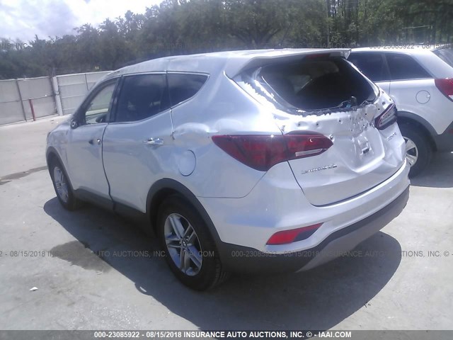 5XYZT3LBXJG552713 - 2018 HYUNDAI SANTA FE SPORT  SILVER photo 3