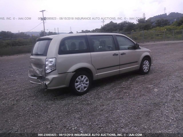 2C4RDGBG4ER384523 - 2014 DODGE GRAND CARAVAN SE GRAY photo 4