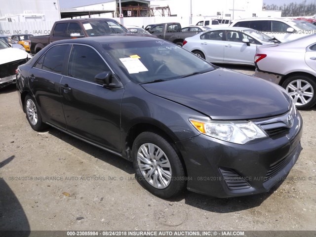 4T4BF1FK2DR304520 - 2013 TOYOTA CAMRY L/SE/LE/XLE GRAY photo 1