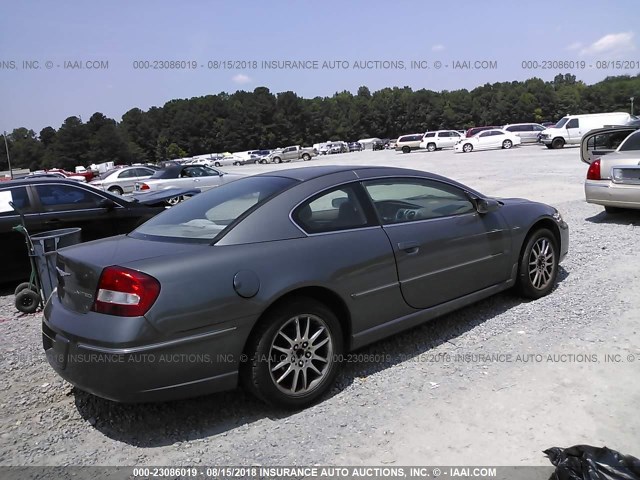 4C3AG52H65E027247 - 2005 CHRYSLER SEBRING LIMITED GRAY photo 4