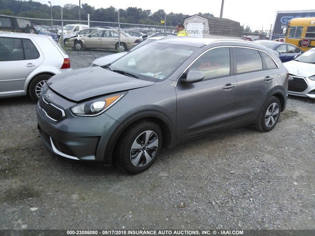 KNDCB3LC7H5049662 - 2017 KIA NIRO FE/LX GRAY photo 2