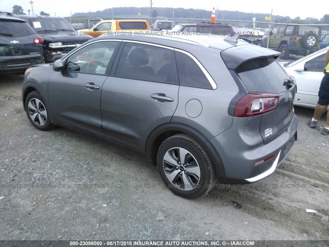 KNDCB3LC7H5049662 - 2017 KIA NIRO FE/LX GRAY photo 3