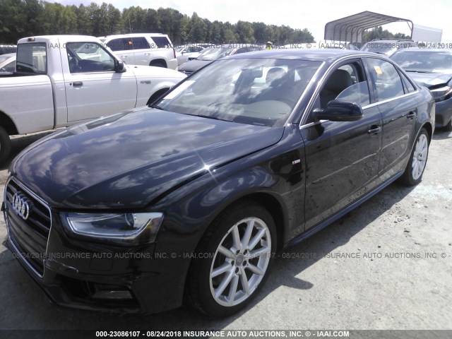 WAUFFAFL8FN029058 - 2015 AUDI A4 PREMIUM PLUS BLACK photo 2