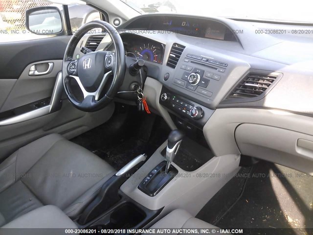 2HGFG3B15CH506244 - 2012 HONDA CIVIC EXL 灰色 照片 5