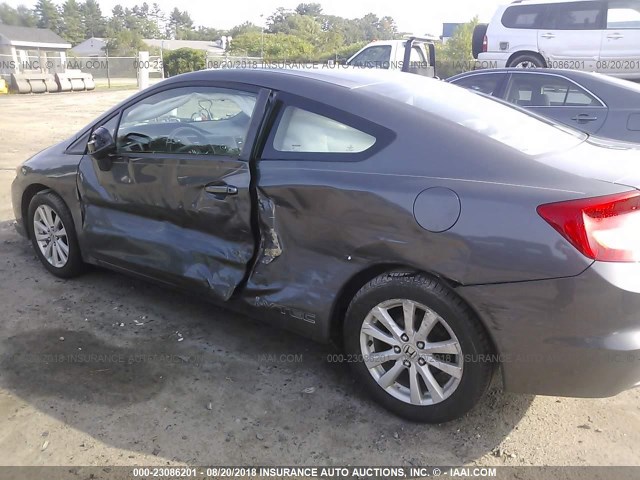 2HGFG3B15CH506244 - 2012 HONDA CIVIC EXL 灰色 照片 6