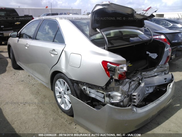 4T1BD1FK2EU128781 - 2014 TOYOTA CAMRY HYBRID/LE/XLE 棕色 照片 3