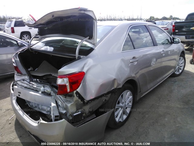 4T1BD1FK2EU128781 - 2014 TOYOTA CAMRY HYBRID/LE/XLE 棕色 照片 4