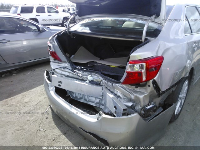 4T1BD1FK2EU128781 - 2014 TOYOTA CAMRY HYBRID/LE/XLE 棕色 照片 6