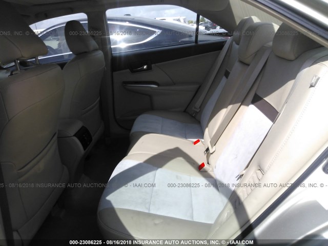 4T1BD1FK2EU128781 - 2014 TOYOTA CAMRY HYBRID/LE/XLE 棕色 照片 8