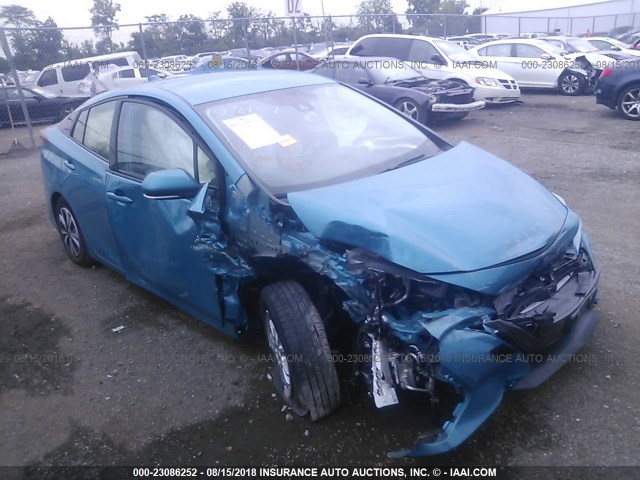 JTDKARFP8H3049312 - 2017 TOYOTA PRIUS PRIME  蓝色 照片 1