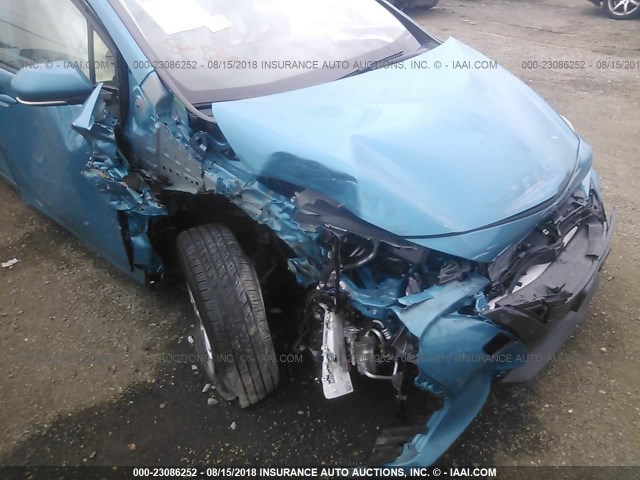 JTDKARFP8H3049312 - 2017 TOYOTA PRIUS PRIME  蓝色 照片 6