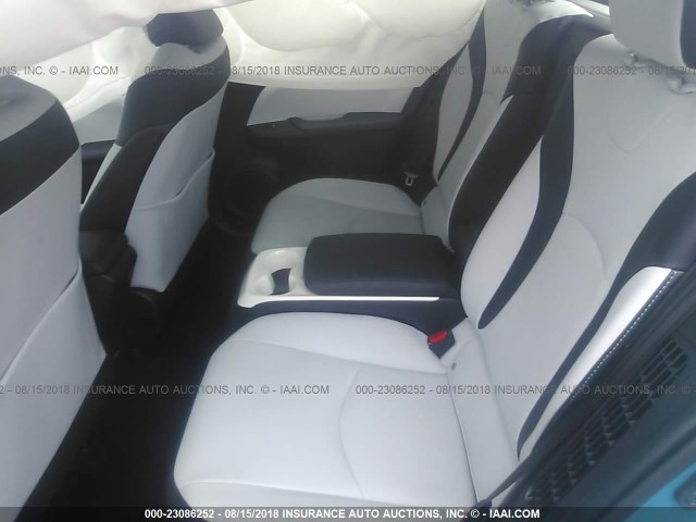 JTDKARFP8H3049312 - 2017 TOYOTA PRIUS PRIME  蓝色 照片 8