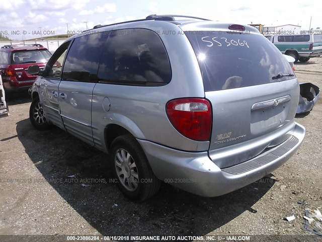 2C4GP54L23R105287 - 2003 CHRYSLER TOWN & COUNTRY LXI BLUE photo 3