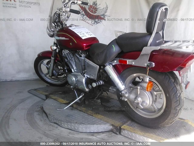 1HFSC18015A900309 - 2005 HONDA VT1100 C BURGUNDY photo 3