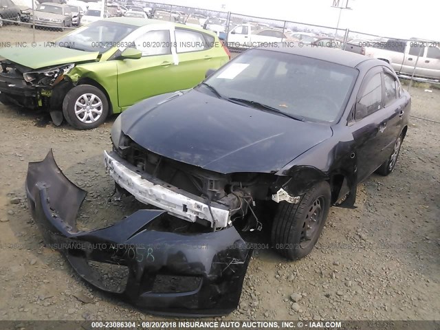 JM1BK12F771747111 - 2007 MAZDA 3 I BLACK photo 2