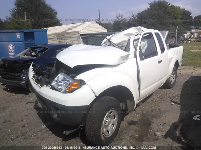 1N6BD0CT8DN749802 - 2013 NISSAN FRONTIER S/SV WHITE photo 2