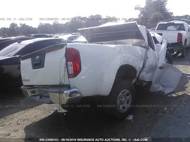 1N6BD0CT8DN749802 - 2013 NISSAN FRONTIER S/SV WHITE photo 4