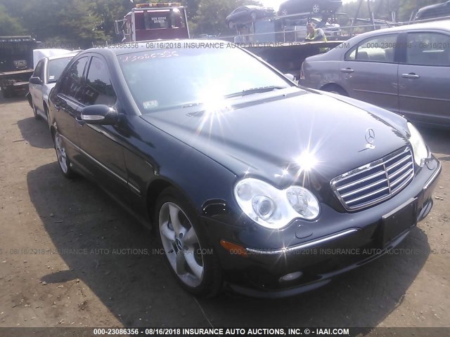 WDBRF56J46F737841 - 2006 MERCEDES-BENZ C 350 BLACK photo 1