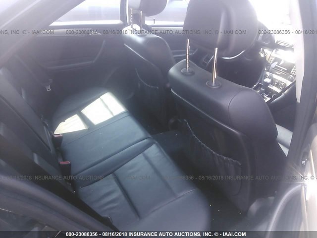 WDBRF56J46F737841 - 2006 MERCEDES-BENZ C 350 BLACK photo 8