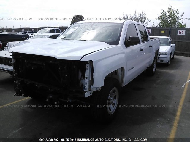 3GCUKNEC5HG333135 - 2017 CHEVROLET SILVERADO K1500/K1500 LS WHITE photo 2