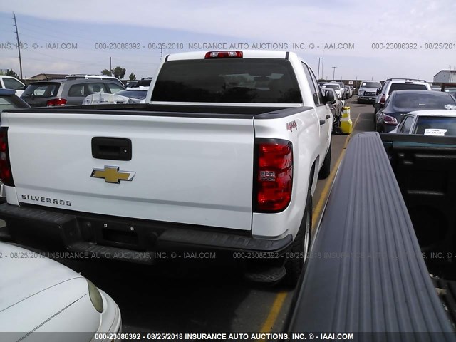 3GCUKNEC5HG333135 - 2017 CHEVROLET SILVERADO K1500/K1500 LS WHITE photo 4