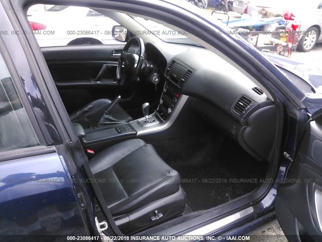 4S3BL676654217422 - 2005 SUBARU LEGACY GT LIMITED BLUE photo 5