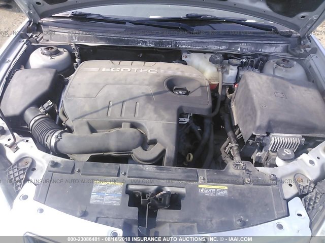 1G2ZA5E05A4116271 - 2010 PONTIAC G6 SILVER photo 10