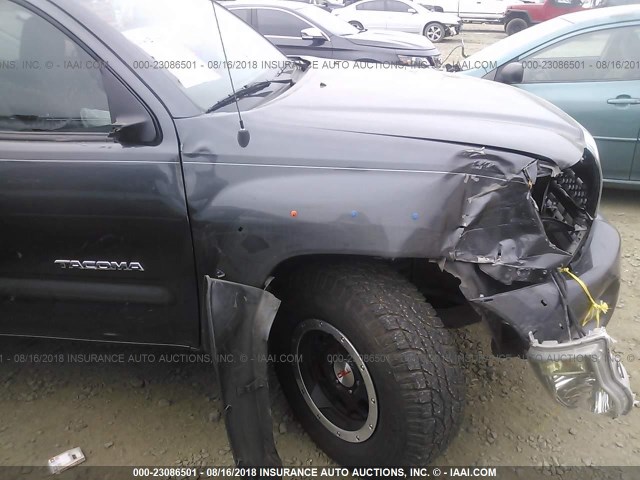 3TMLU4EN0BM058459 - 2011 TOYOTA TACOMA DOUBLE CAB ნაცრისფერი ფოტო 6