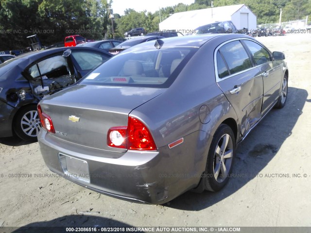1G1ZC5E04CF206825 - 2012 CHEVROLET MALIBU 1LT ყავისფერი ფოტო 4