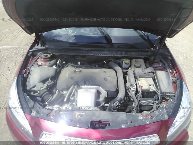 1G11J5SX8DF318937 - 2013 CHEVROLET MALIBU LTZ 红色 照片 10