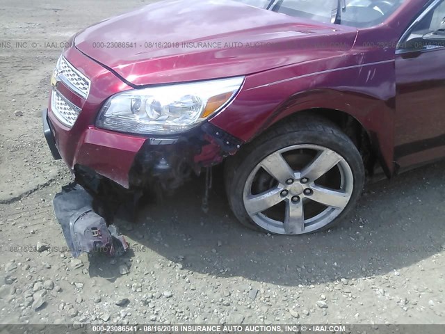 1G11J5SX8DF318937 - 2013 CHEVROLET MALIBU LTZ 红色 照片 6