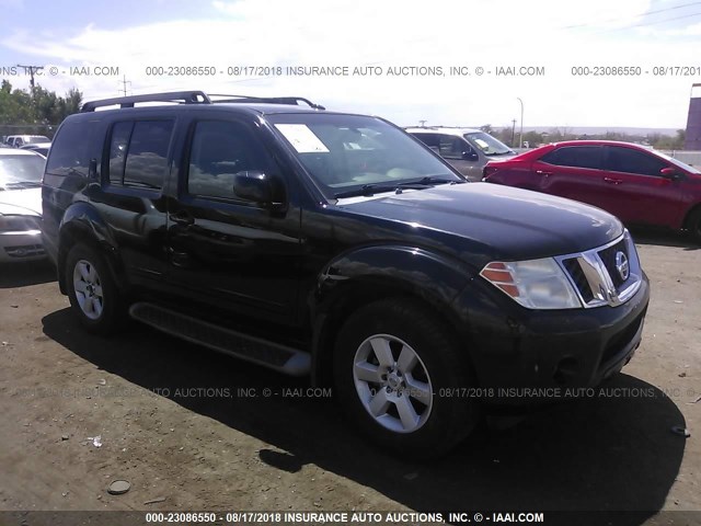 5N1AR18U38C666704 - 2008 NISSAN PATHFINDER S/LE/SE BLACK photo 1