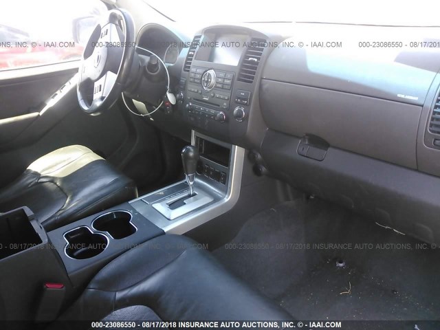 5N1AR18U38C666704 - 2008 NISSAN PATHFINDER S/LE/SE BLACK photo 5