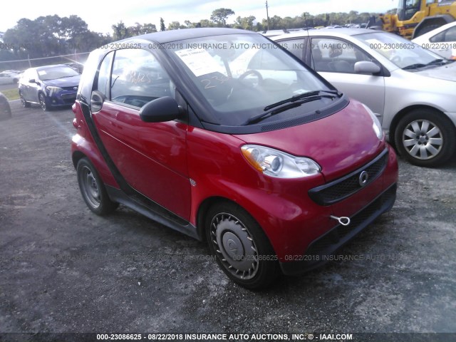 WMEEJ3BA3DK670664 - 2013 SMART FORTWO PURE/PASSION RED photo 1