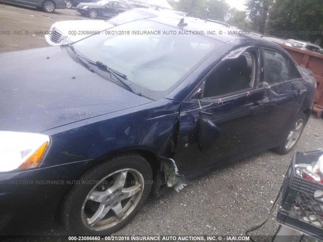 1G2ZJ57KX94245987 - 2009 PONTIAC G6 BLUE photo 6