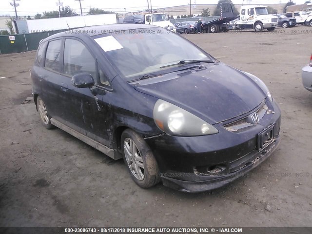 JHMGD37667S010284 - 2007 HONDA FIT S 黑色 照片 1