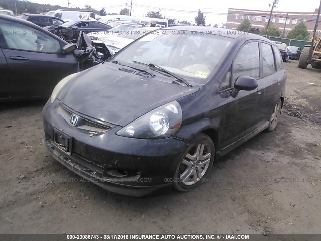 JHMGD37667S010284 - 2007 HONDA FIT S 黑色 照片 2