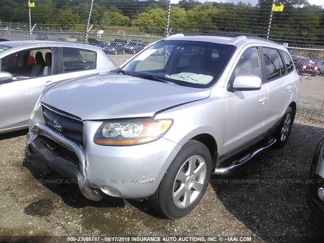 5NMSH73E48H185022 - 2008 HYUNDAI SANTA FE SE/LIMITED SILVER photo 2