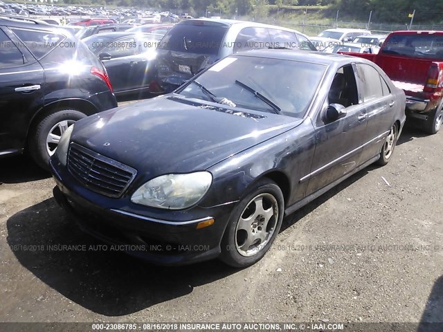 WDBNG83J63A371536 - 2003 MERCEDES-BENZ S 430 4MATIC BLACK photo 2