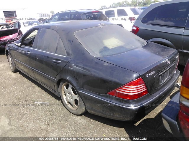 WDBNG83J63A371536 - 2003 MERCEDES-BENZ S 430 4MATIC BLACK photo 3
