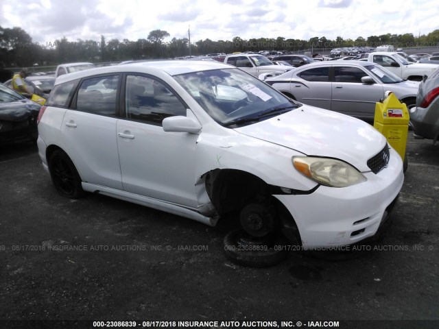 2T1KR32E73C102849 - 2003 TOYOTA COROLLA MATRIX XR WHITE photo 1