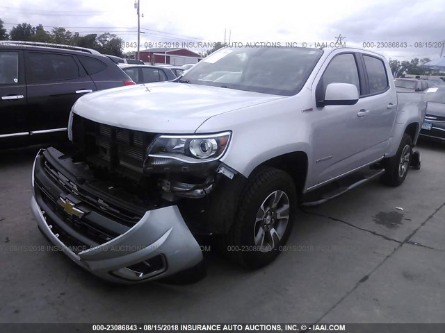 1GCPTDE16H1216018 - 2017 CHEVROLET COLORADO Z71 SILVER photo 2